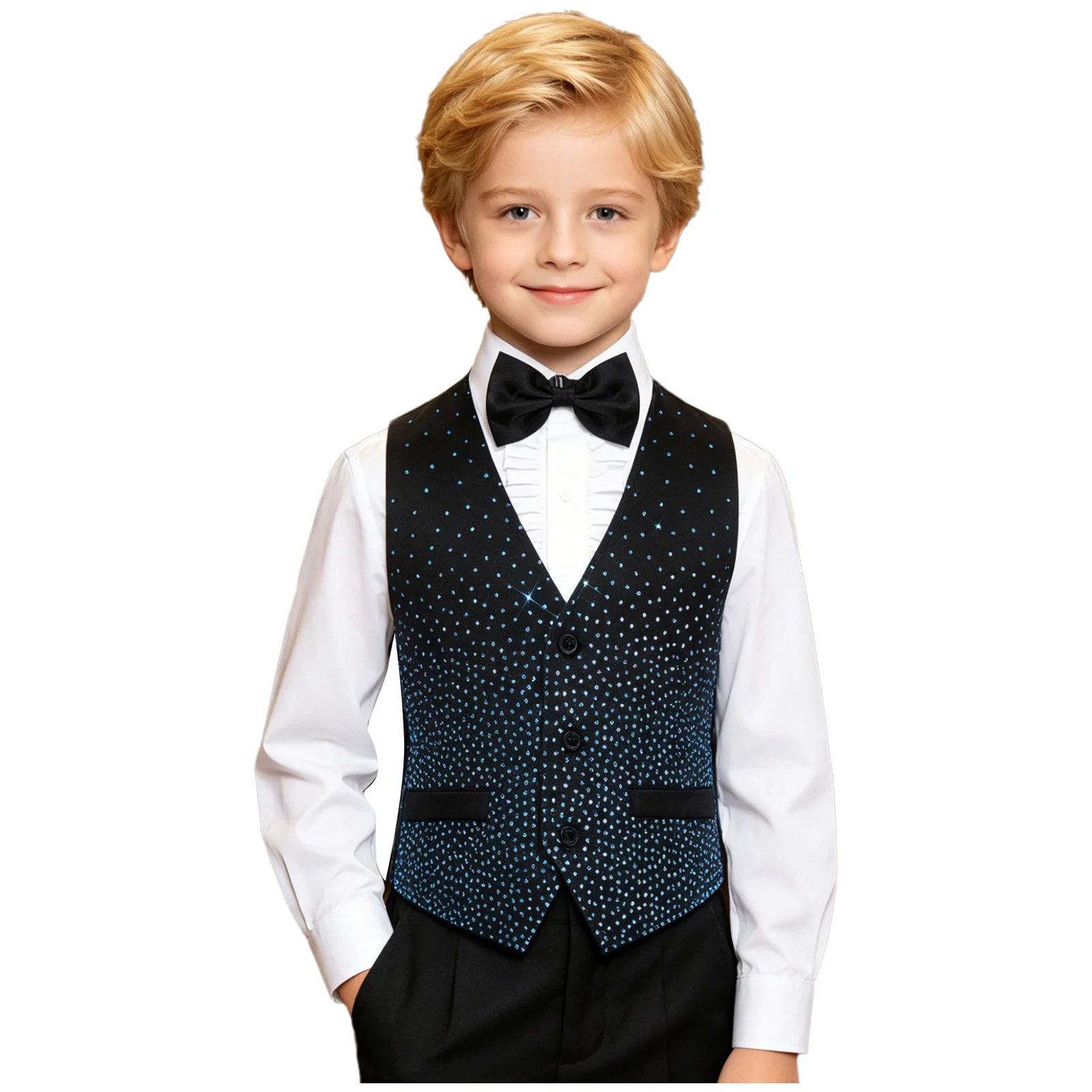 Gilet sans manches de cérémonie Garçon – Image 6