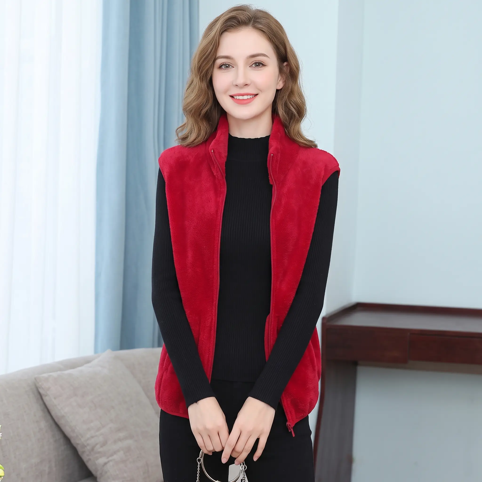 Gilet sans manches fourrure – Image 7