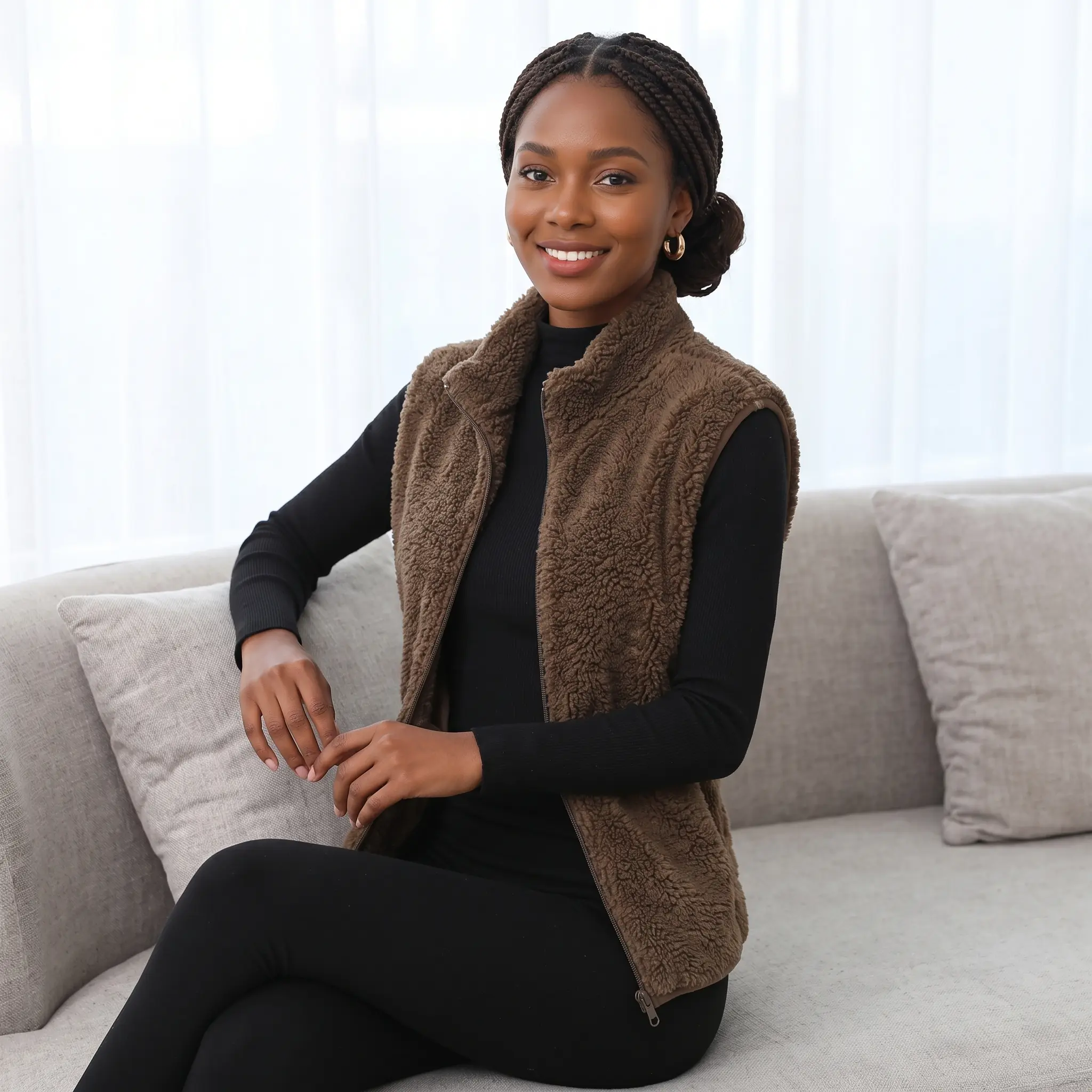 Gilet sans manches fourrure – Image 12