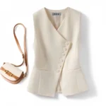 Gilet sans manches croisé