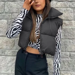 Gilet sans manches doudoune courte