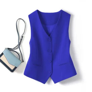 Gilet sans manches tailleur