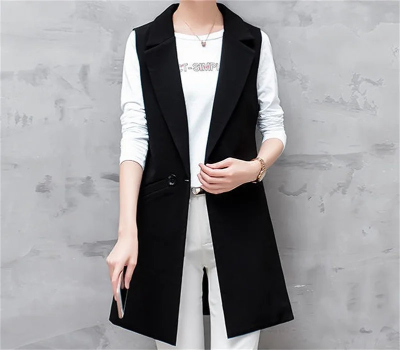 Gilet sans manches tailleur long – Image 5