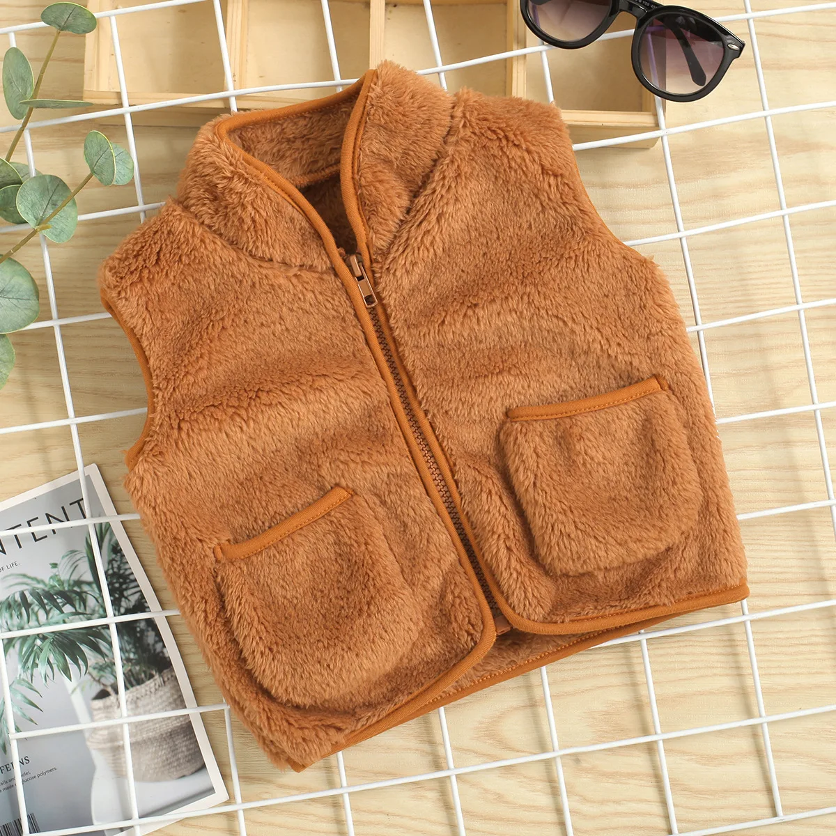 Gilet sans manches Velours Enfant – Image 3