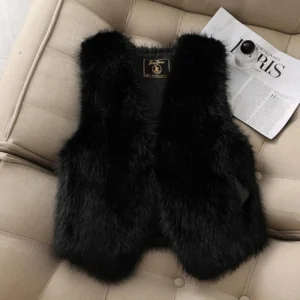 Gilet sans manches chic noir