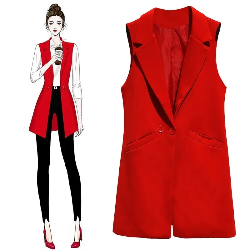 Gilet sans manches tailleur long – Image 4