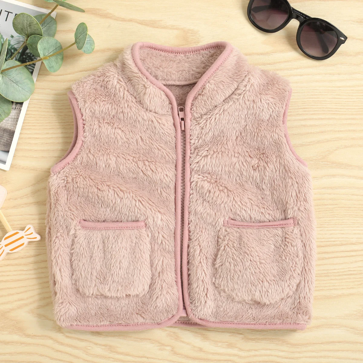Gilet sans manches Velours Enfant – Image 2
