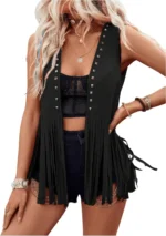 Gilet sans manches cowboy Noir