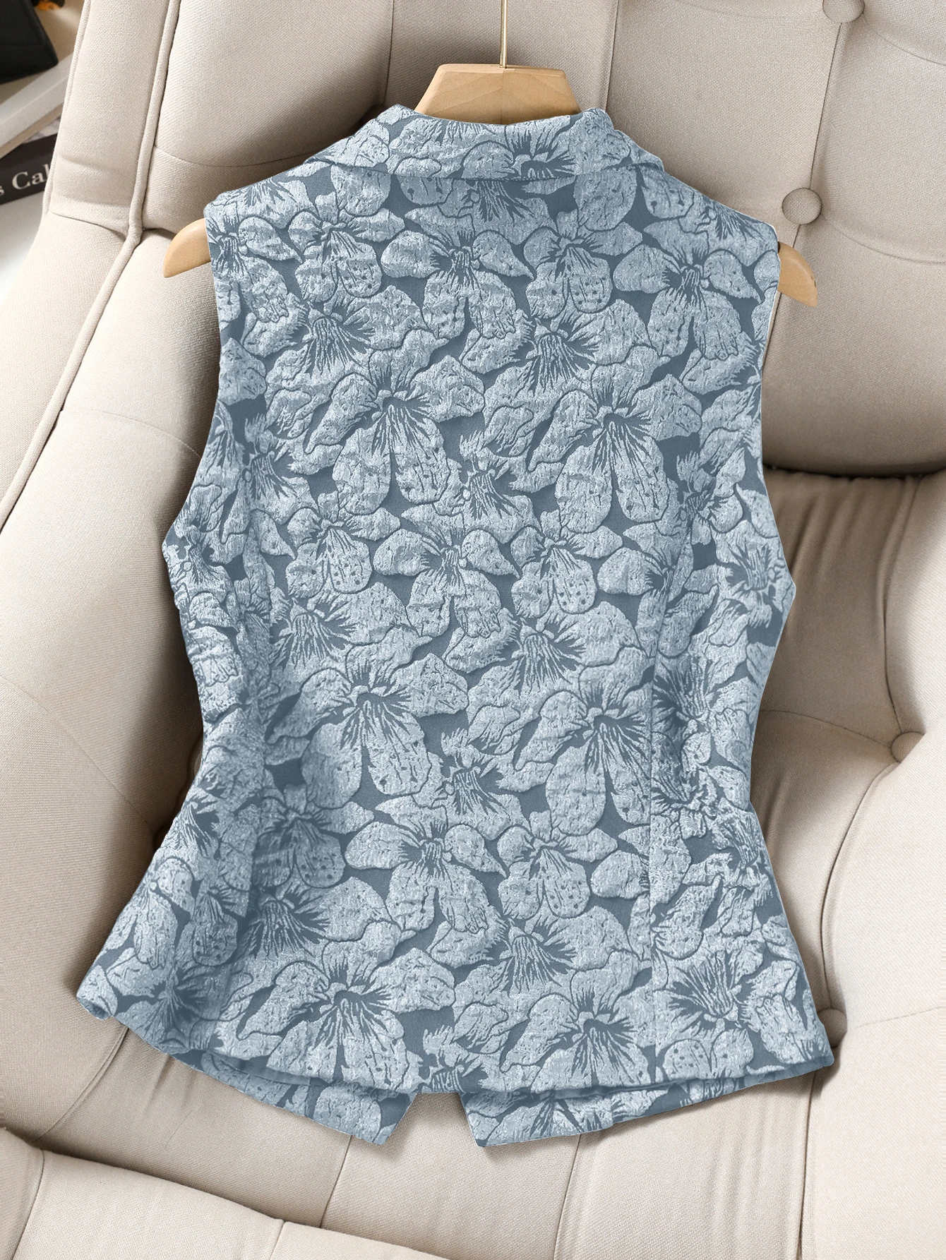 Gilet sans manches motif tissé – Image 15