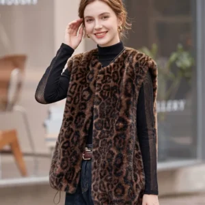 Gilet sans manches Léopard