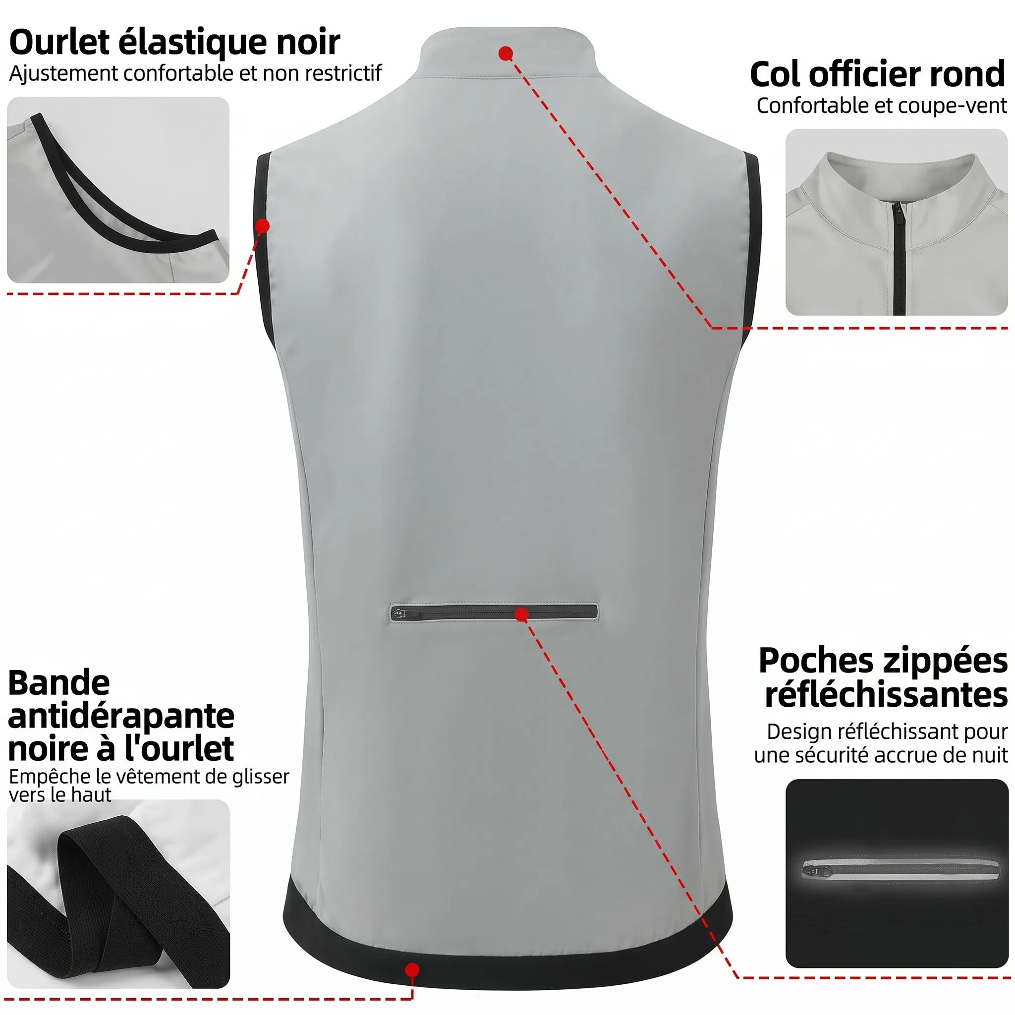 Gilet sans manches pour cycliste – Image 9