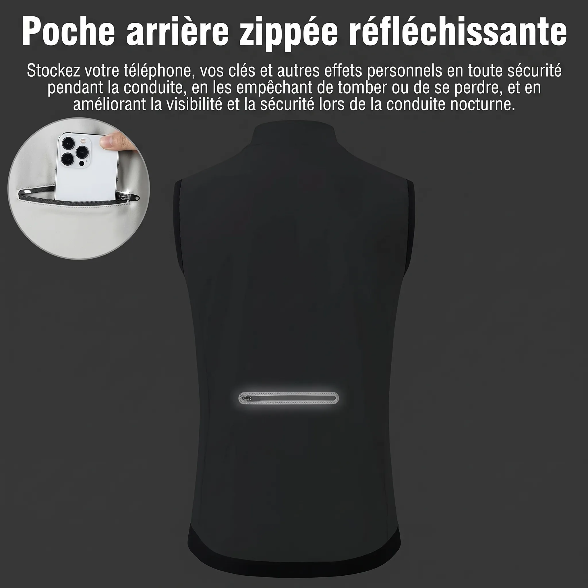 Gilet sans manches pour cycliste – Image 7