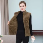 Gilet sans manches velours