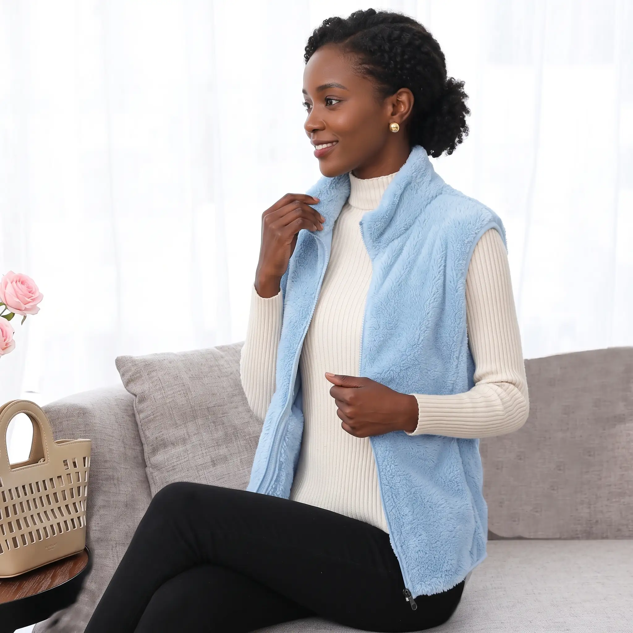 Gilet sans manches velours – Image 7