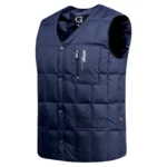 Gilet sans manches matelassé bouton