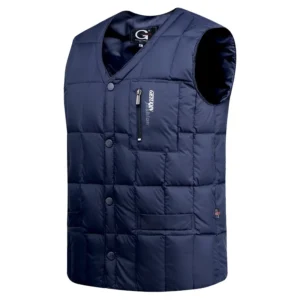 Gilet sans manches matelassé bouton