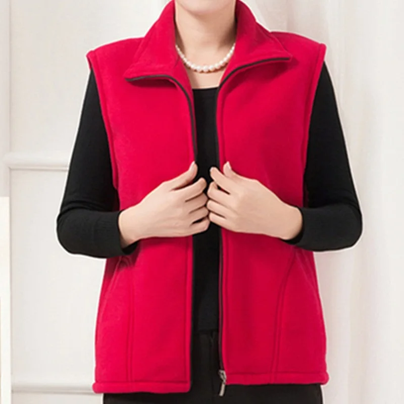 Gilet sans manches polaire coloré – Image 2