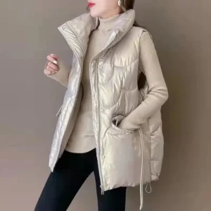 Gilet sans manches brillant