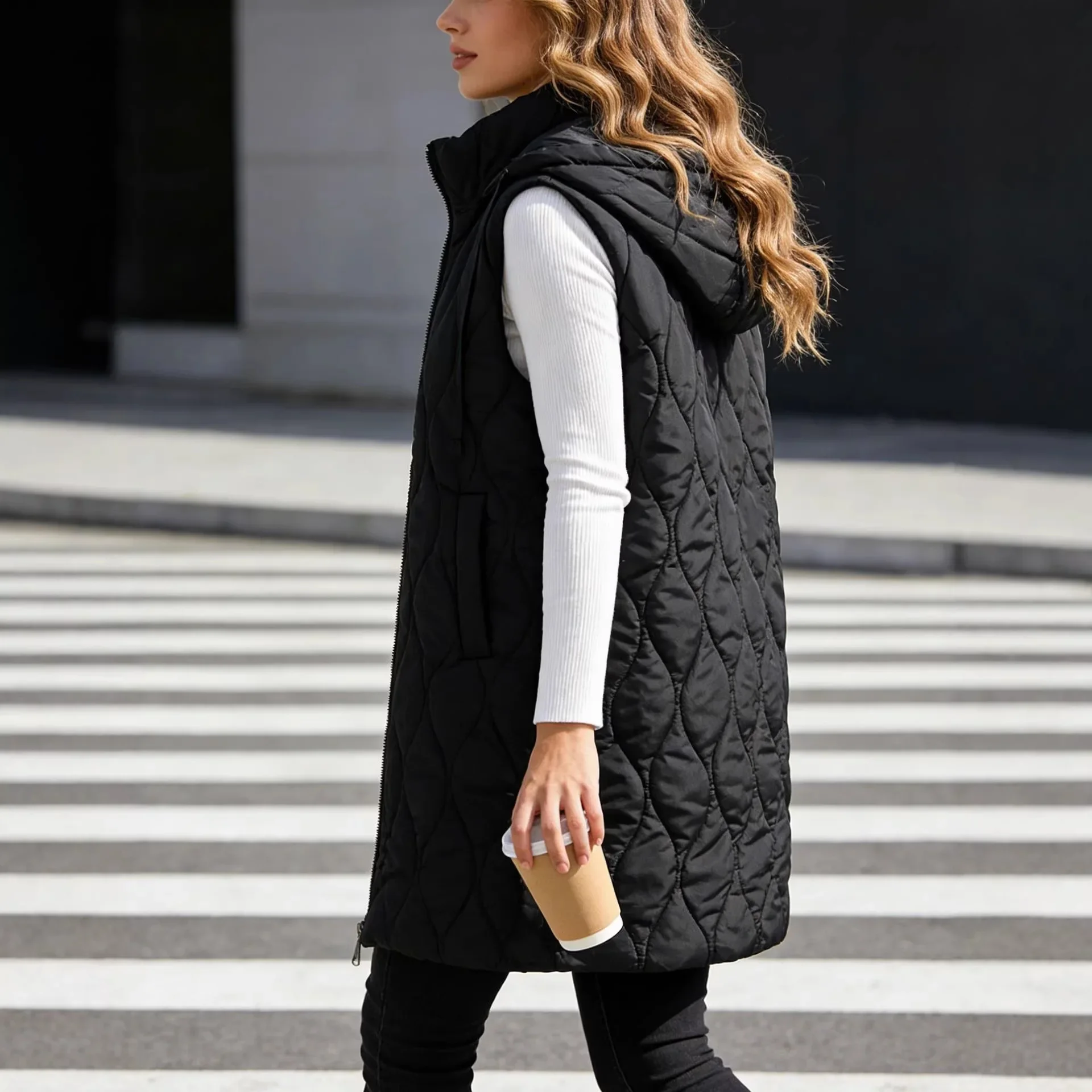 Gilet sans manches long décontracté – Image 2