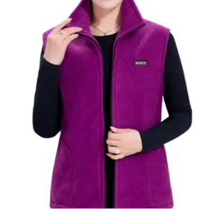 Gilet sans manches polaire coloré