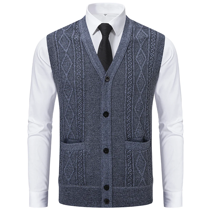 Gilet sans manches maille retro – Image 6