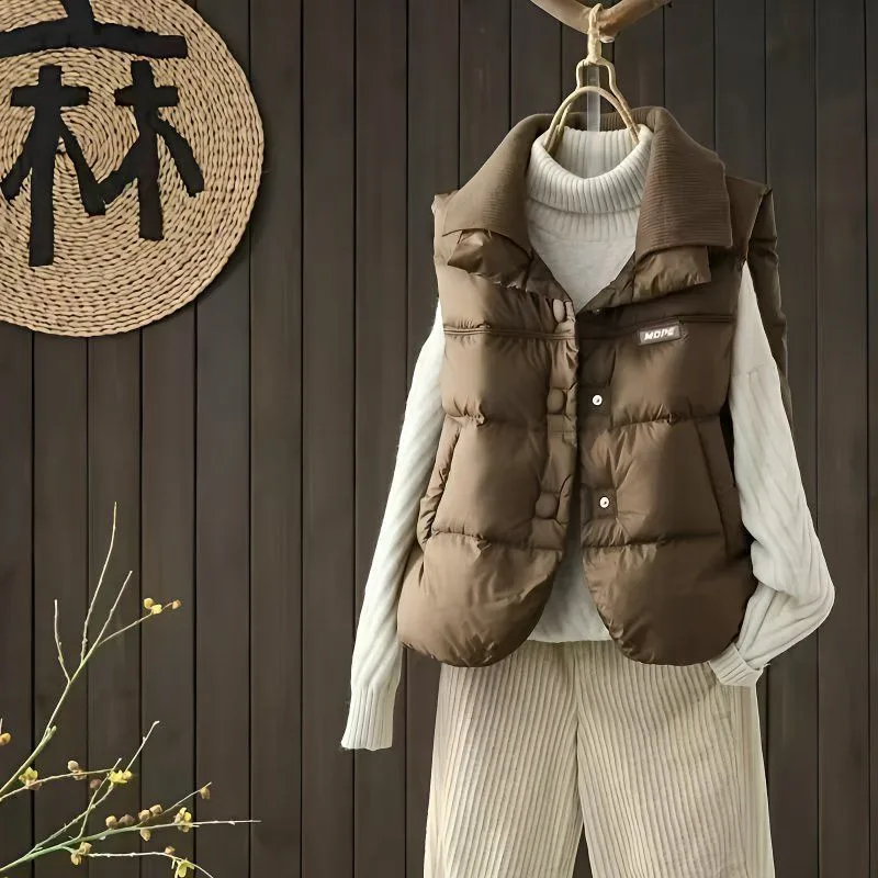 Gilet sans manches doudoune grande taille – Image 2