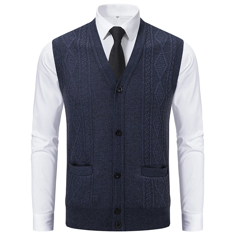 Gilet sans manches maille retro – Image 7