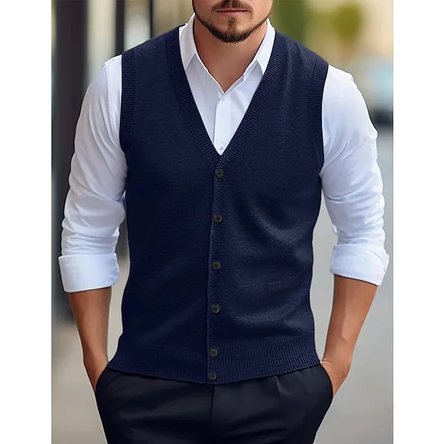 Gilet sans manches maille automnal – Image 5