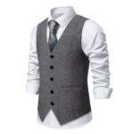 Gilet sans manches effet tweed