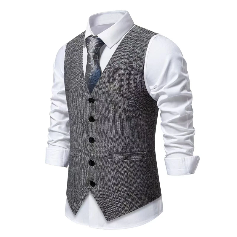 Gilet sans manches effet tweed