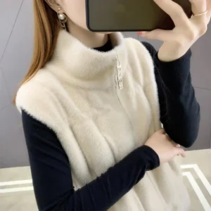 Gilet sans manches zippé
