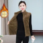 Gilet sans manches velours