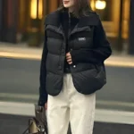 Gilet sans manches doudoune grande taille noir