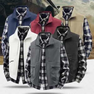 Gilet sans manches multi poches.