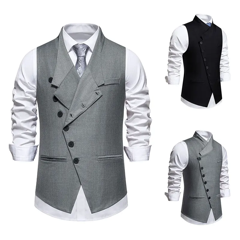 Gilet sans manches asymétrique