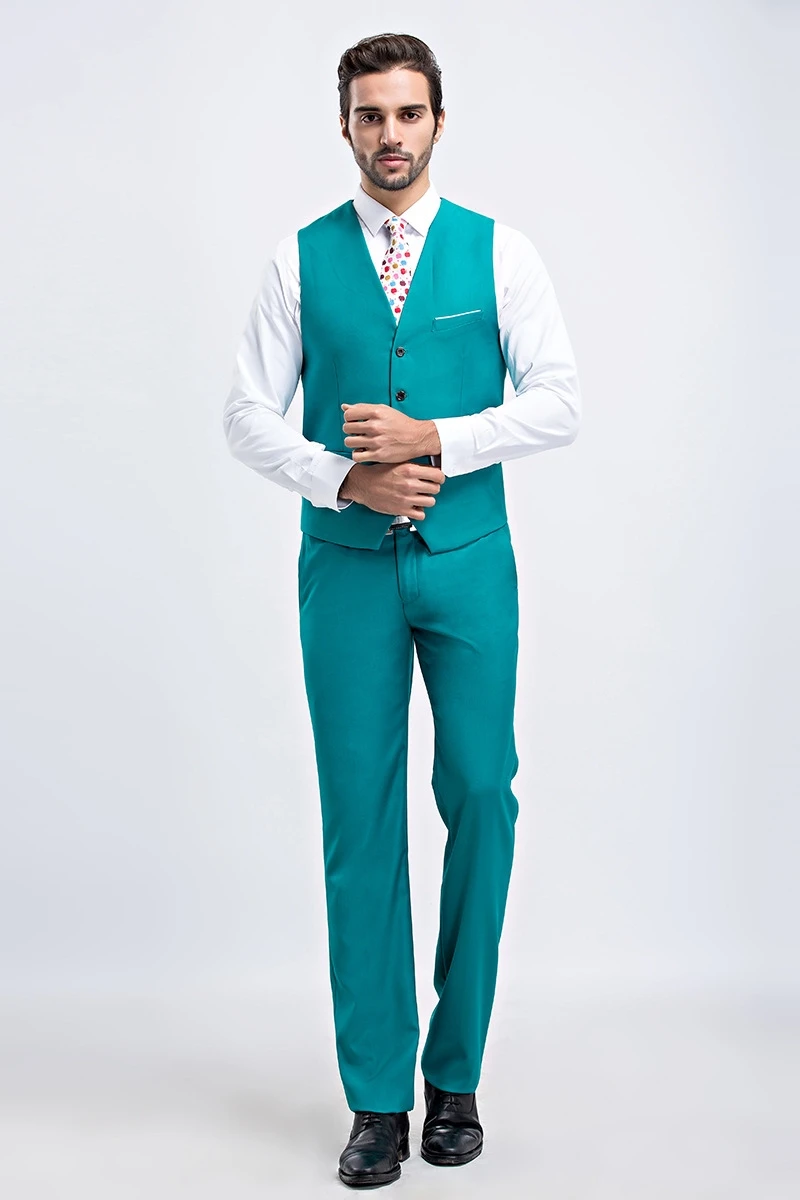 Gilet sans manches cérémonie bleu – Image 9