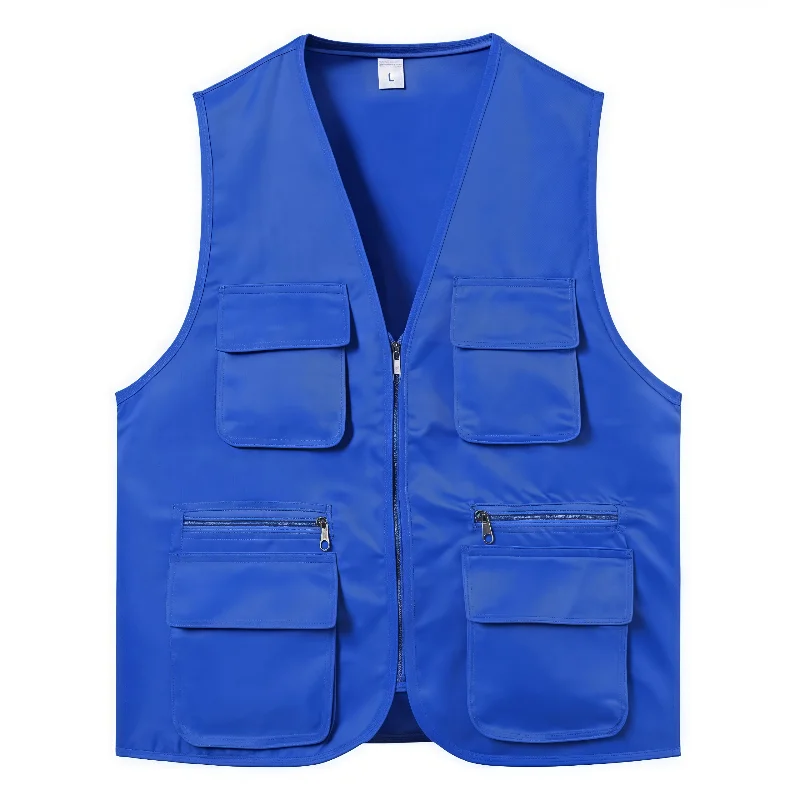 Gilet sans manches pratique bleu – Image 3