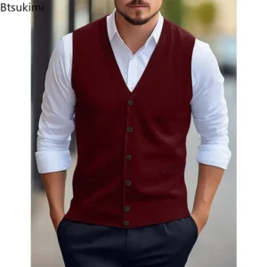 Gilet sans manches maille automnal