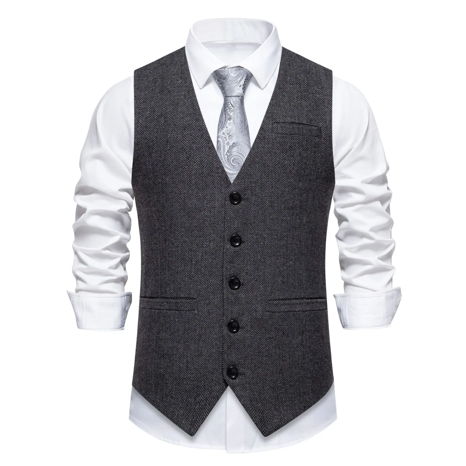 Gilet sans manches effet tweed – Image 5