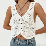 Gilet sans manches crochet