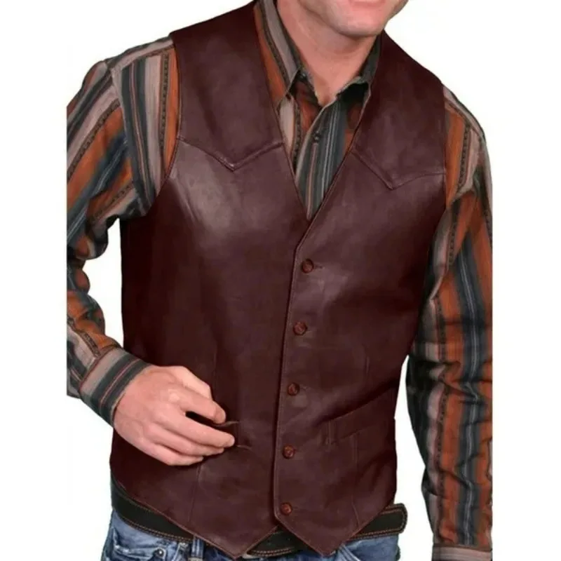 Gilet sans manches effet cuir – Image 3