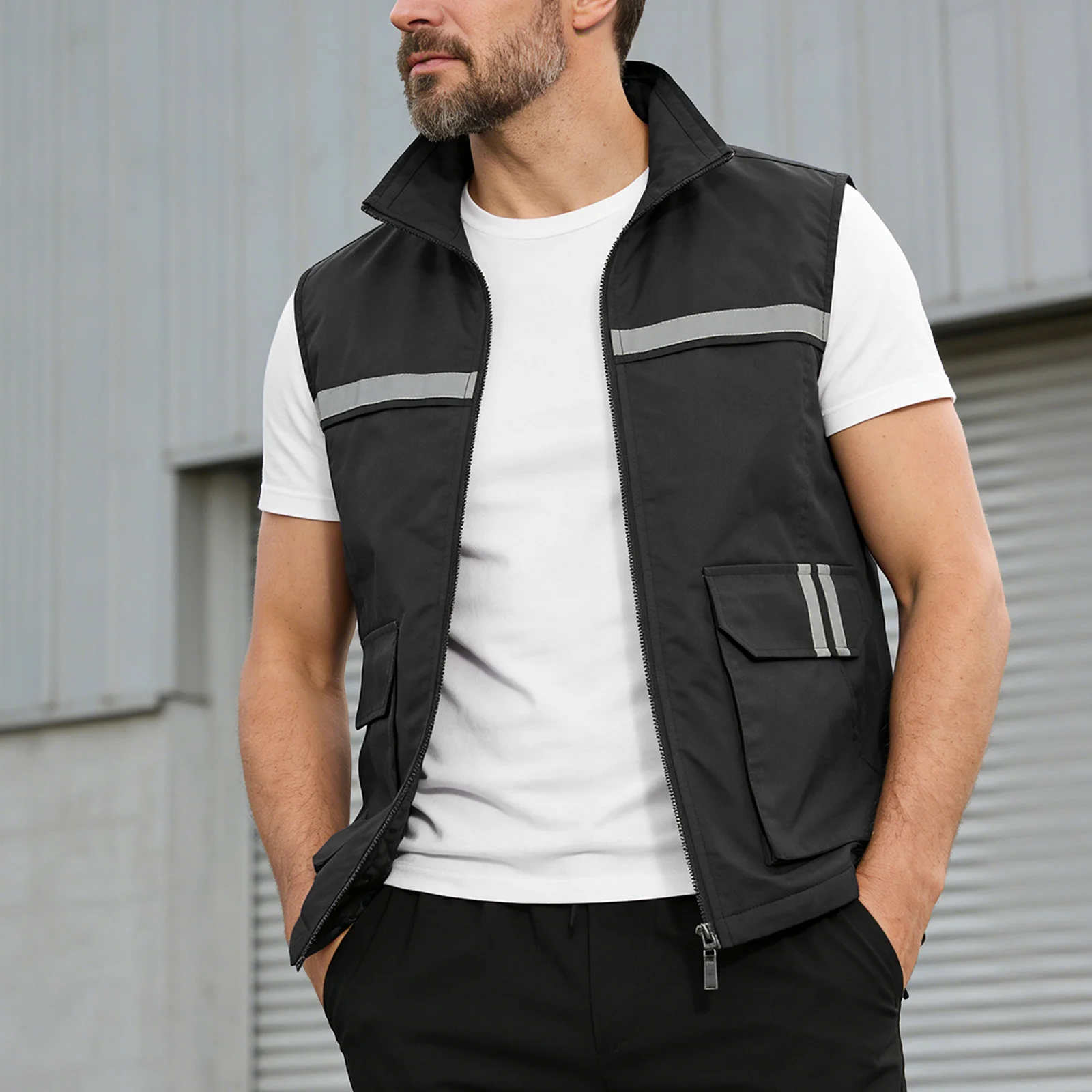 Gilet sans manche chantier – Image 3