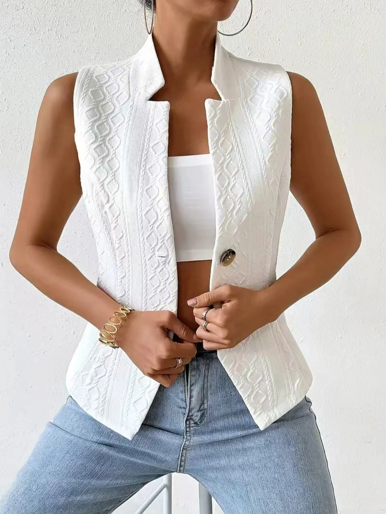Gilet sans manches texturé – Image 2