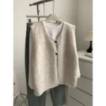 Gilet sans manches maille douce