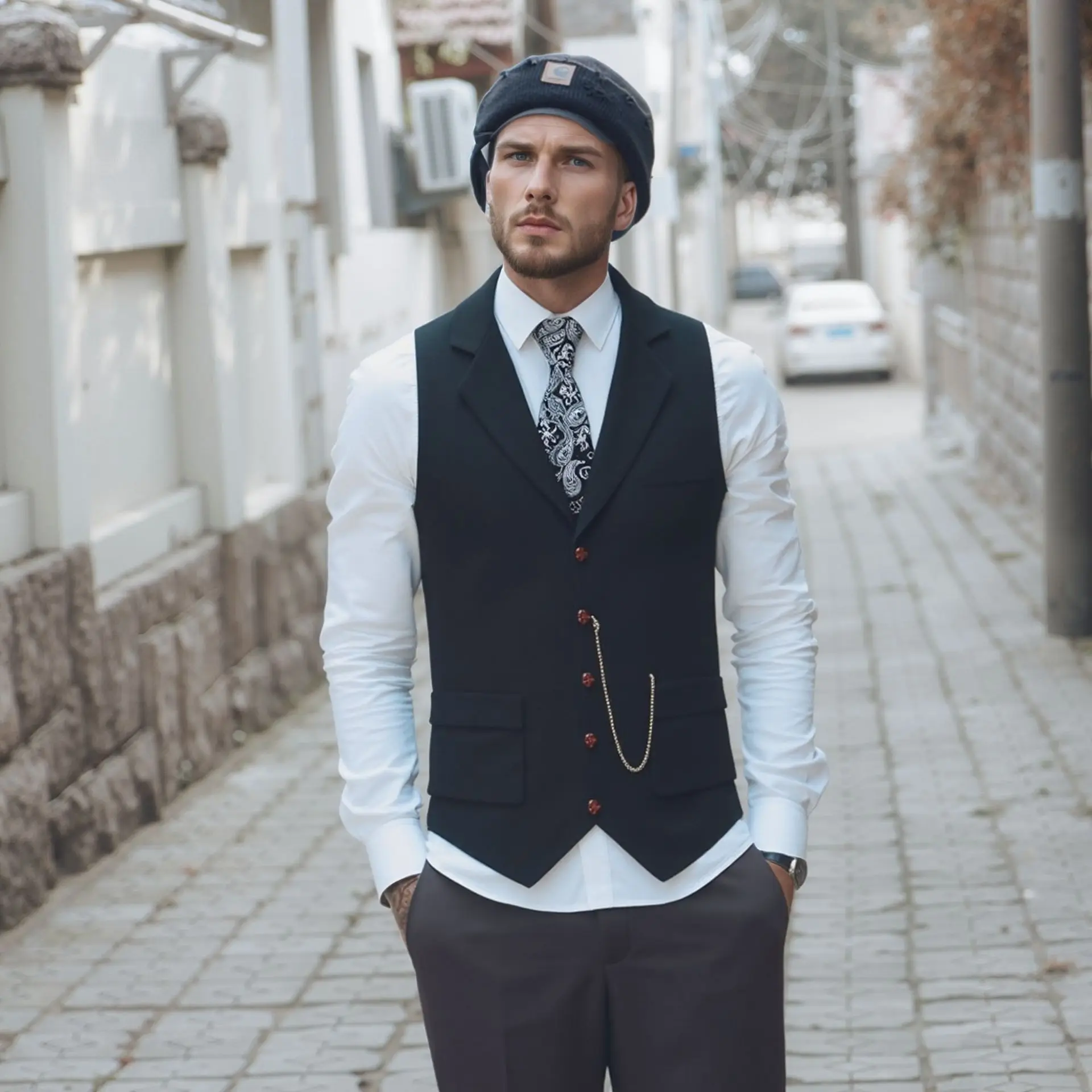 Gilet sans manches coutume couleur – Image 5