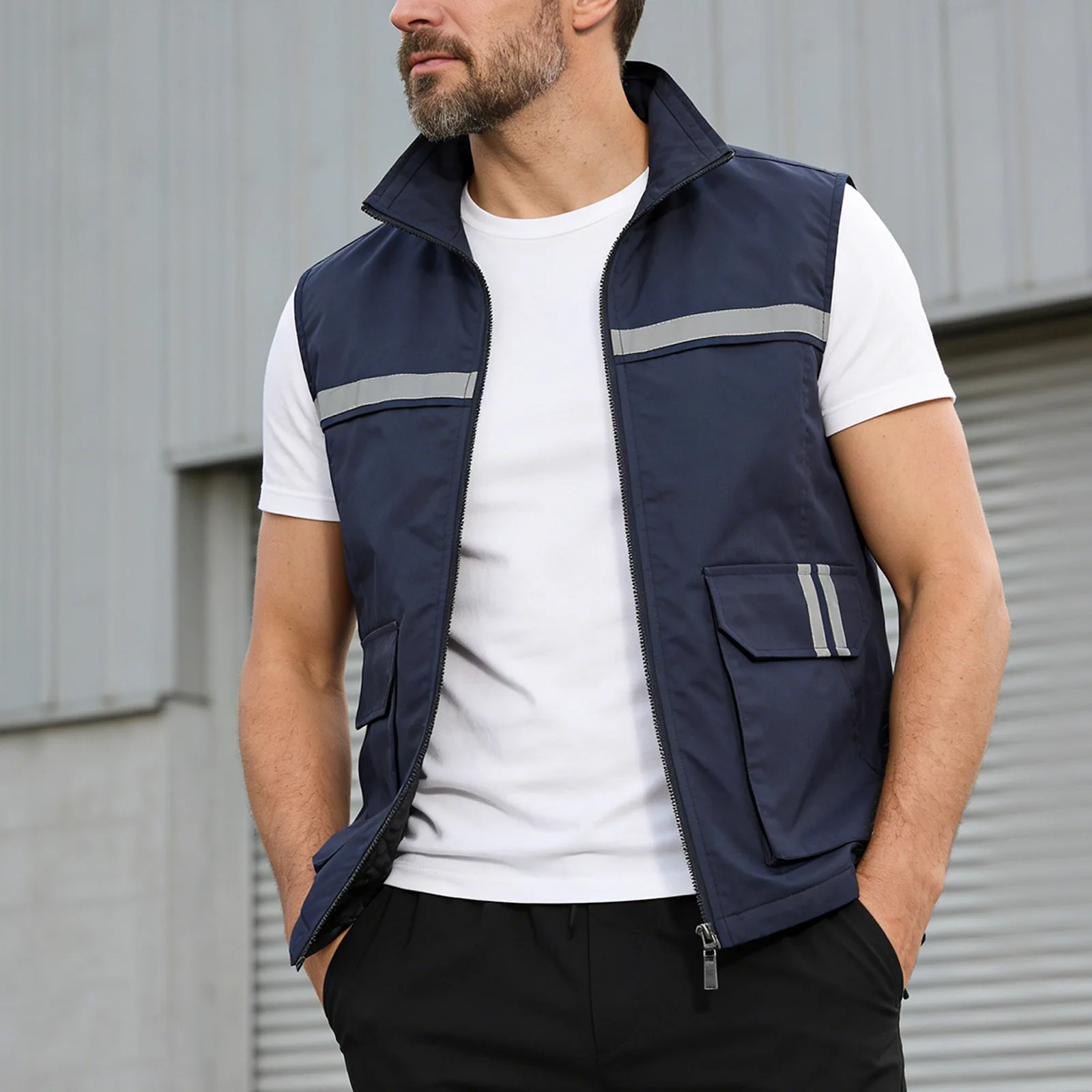 Gilet sans manche chantier – Image 2
