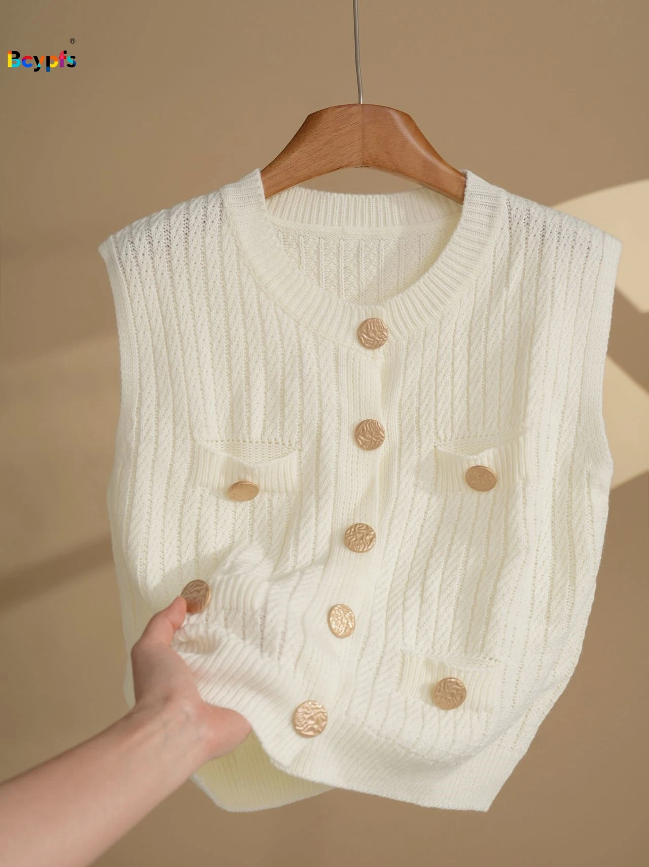 Gilet sans manches côtelé – Image 3