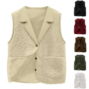 Gilet sans manches bouclette
