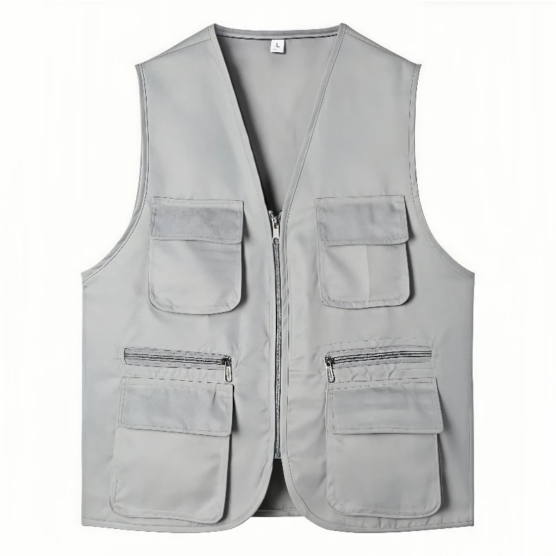 Gilet sans manches pratique sobre – Image 3
