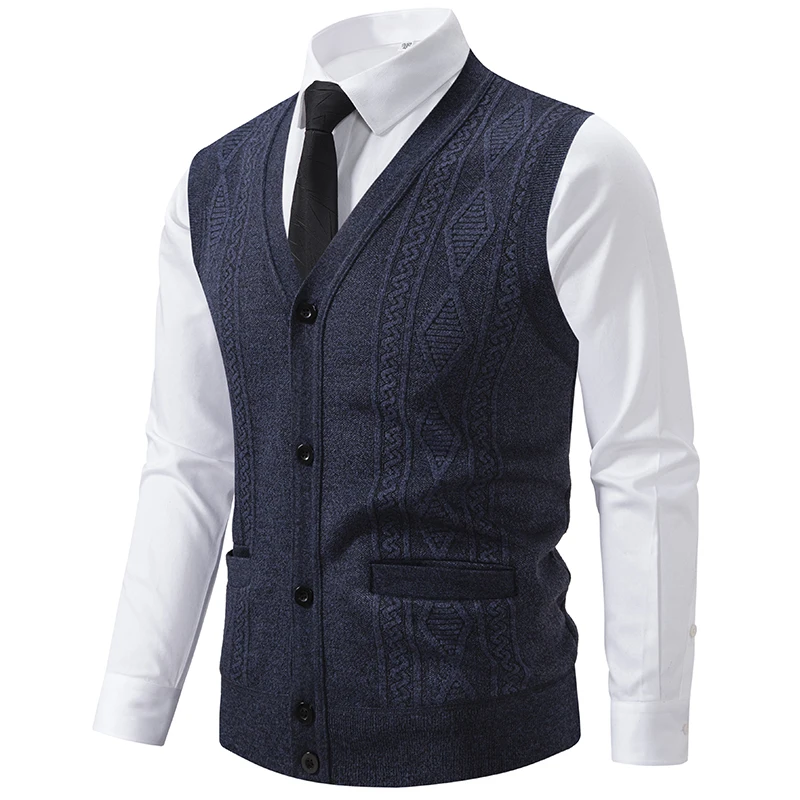 Gilet sans manches maille retro – Image 4